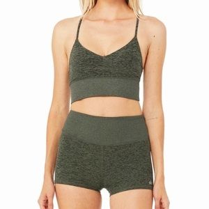 Alo Yoga Alosoft Aura Short Huntered Heather Sz S